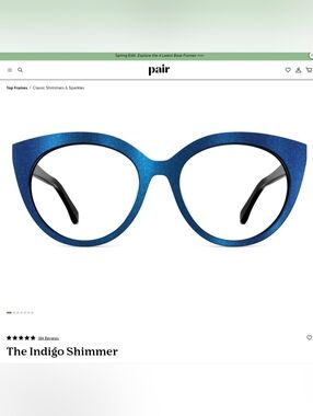 Pair Eyewear Zuri Style Magnetic Topper "The Indigo Shimmer"